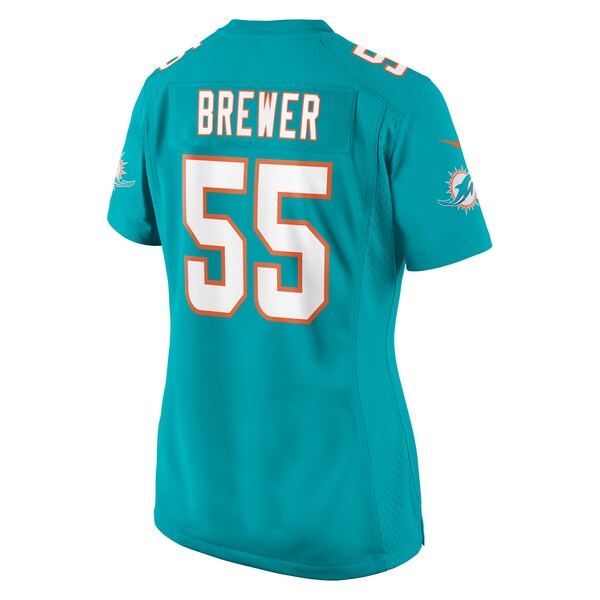 Aaron Brewer Miami Dolphins Nike Women's Game Jersey - Aqua - Image 5
