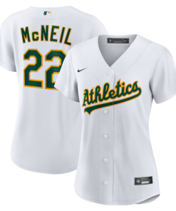 Jeff McNeil Athletics Nike Women's Home Replica Jersey - White