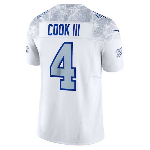 James Cook III Buffalo Bills Nike 2025 Rivalries Collection Limited Jersey - White - Image 3
