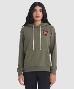 Cincinnati Bengals Nike Women's 2025 Salute to Service Sideline Standard Issue Dri-FIT Hoodie - Olive