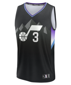 Alternative view of Keyonte George Utah Jazz  Fast Break Replica Player Jersey - Statement Edition - Black