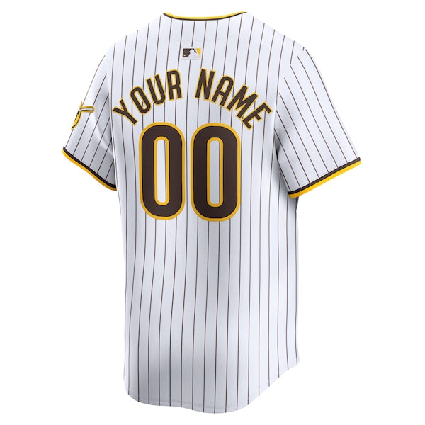 San Diego Padres Nike Home Limited Custom Jersey - White - Image 3