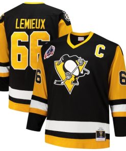 Mario Lemieux Pittsburgh Penguins  Big & Tall 1991/92 Blue Line 2.0 Jersey - Black