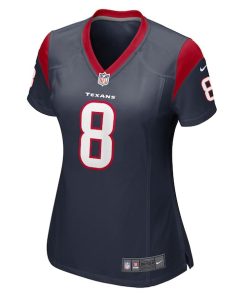 Alternative view of John Metchie III Houston Texans Nike Women's Game Player Jersey - Navy