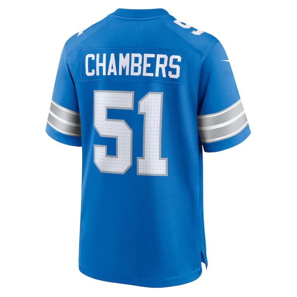 Steele Chambers Detroit Lions Nike Game Jersey - Blue - Image 3