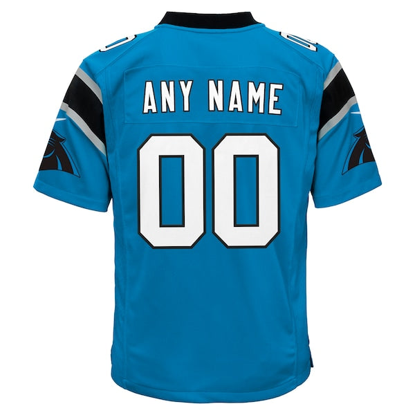 Carolina Panthers Nike Youth Alternate Custom Game Jersey - Blue - Image 3