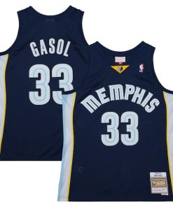 Marc Gasol Memphis Grizzlies  2008/09 Hardwood Classics Swingman Throwback Jersey - Navy