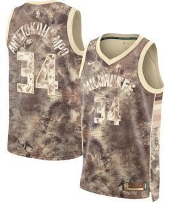 Giannis Antetokounmpo Milwaukee Bucks Nike Unisex Select Series Swingman Jersey - Brown