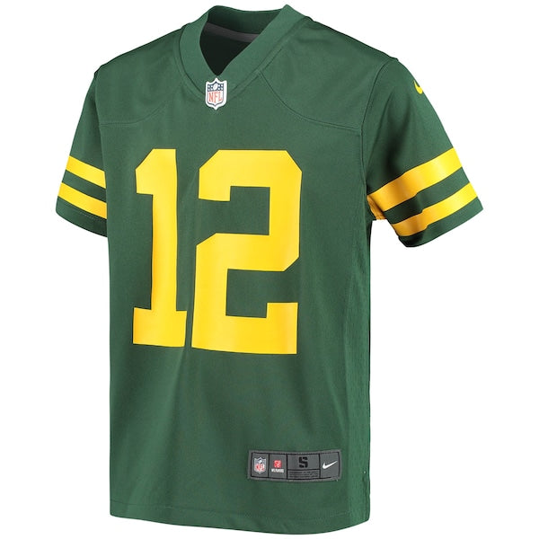 Aaron Rodgers Green Bay Packers Nike Youth Game Jersey - Green - Image 2