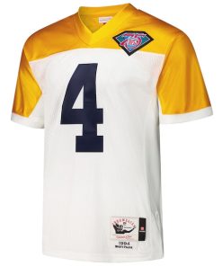 Alternative view of Brett Favre Green Bay Packers 1994  Authentic Throwback Retired Player Jersey - White