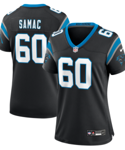 Nick Samac Carolina Panthers Nike Women's Team Game Jersey -  Black