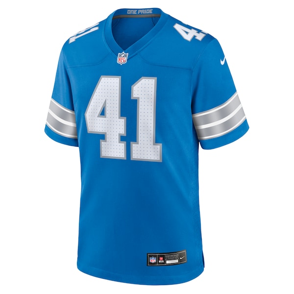 Gunnar Oakes Detroit Lions Nike Team Game Jersey - Blue - Image 2