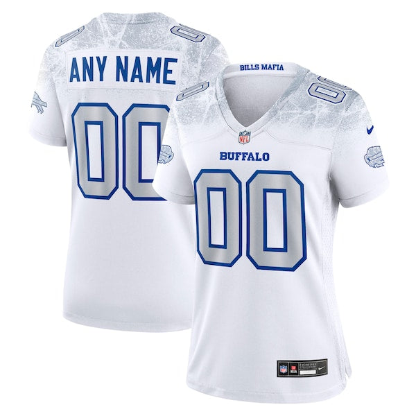 Buffalo Bills Nike Women's 2025 Rivalries Collection Custom Game Jersey - White/Royal - Image 2