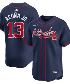 Ronald Acu?a Jr. Atlanta Braves Nike Alternate Limited Player Jersey?¨C Navy