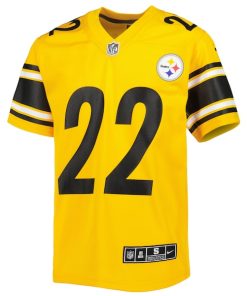 Alternative view of Najee Harris Pittsburgh Steelers Nike Youth Inverted Game Jersey - Gold