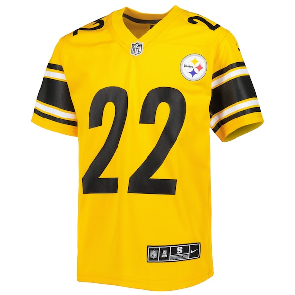 Najee Harris Pittsburgh Steelers Nike Youth Inverted Game Jersey - Gold - Image 2