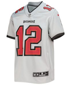 Alternative view of Tom Brady Tampa Bay Buccaneers Nike Youth Inverted Team Game Jersey - Gray