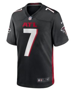 Alternative view of Bijan Robinson Atlanta Falcons Nike Youth Game Jersey - Black