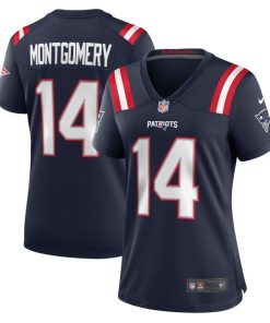 Ty Montgomery New England Patriots Nike Women's Player Game Jersey - Navy