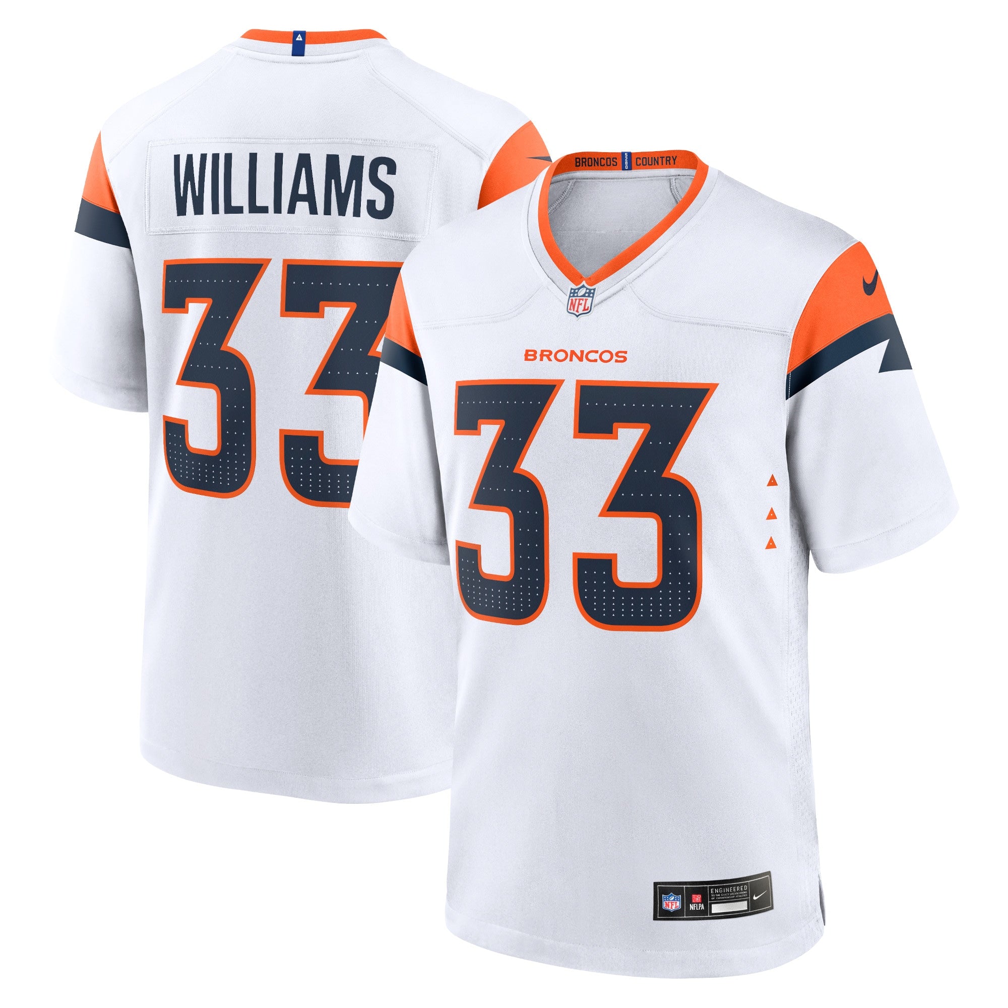 Javonte Williams Denver Broncos Nike Alternate Game Jersey - Navy - Image 6
