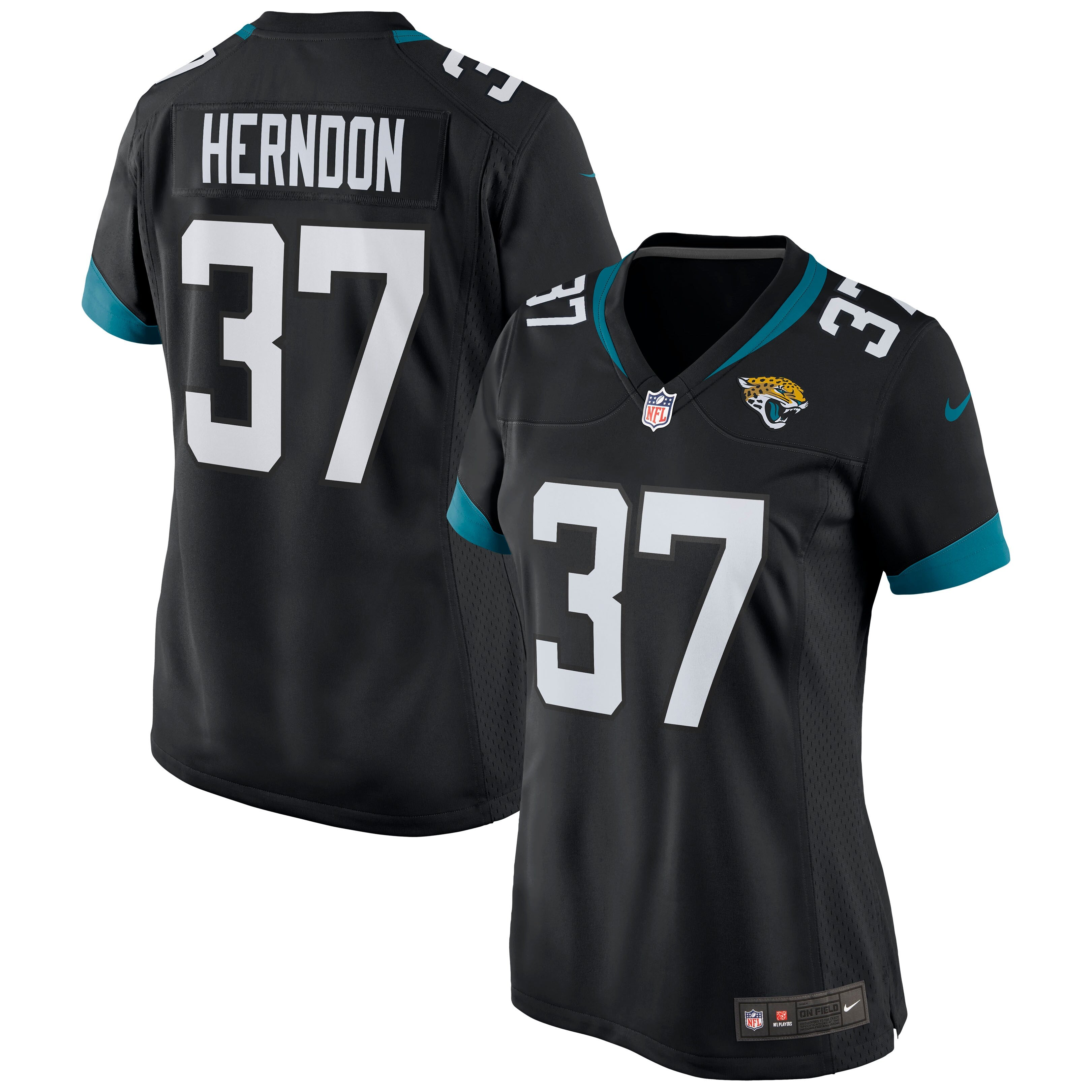 Tre Herndon Jacksonville Jaguars Nike Women's Game Jersey - Teal/Black - Image 5
