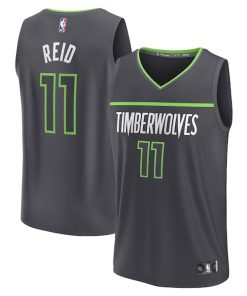 Naz Reid Minnesota Timberwolves  Youth Fast Break Replica Player Jersey - Statement Edition - Black