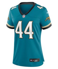 Alternative view of Travon Walker Jacksonville Jaguars Nike Women's Prowler Throwback Game Jersey - Teal