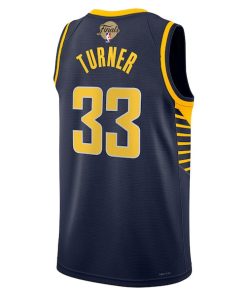 Alternative view of Myles Turner Indiana Pacers Nike Unisex 2025 NBA Finals Swingman Jersey - Icon Edition - Navy