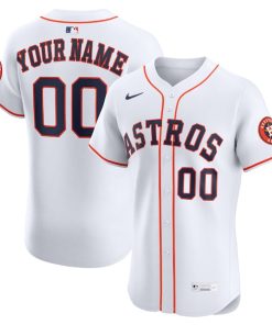 Houston Astros Nike Home Elite Custom Jersey - White