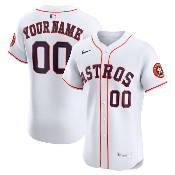 Houston Astros Nike Home Elite Custom Jersey - White