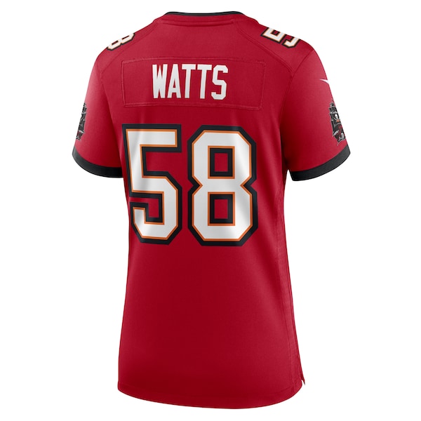 Markees Watts Tampa Bay Buccaneers Nike Women's Game Jersey - Red - Image 3