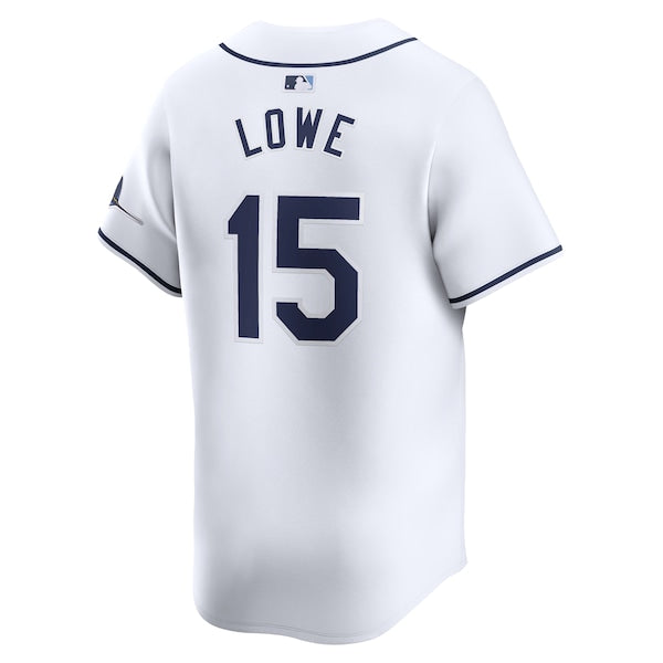 Josh Lowe Tampa Bay Rays Nike Home Limited Player Jersey - White - Image 3