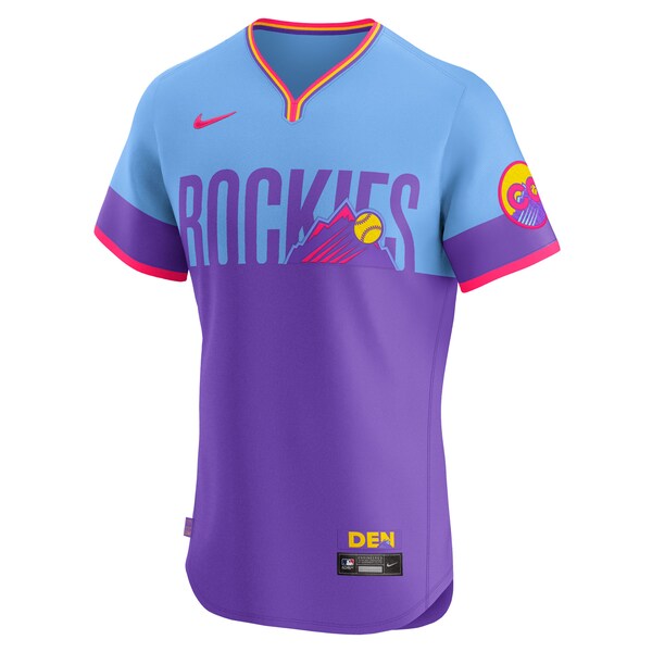 Colorado Rockies Nike 2025 City Connect Elite Jersey - Purple - Image 2