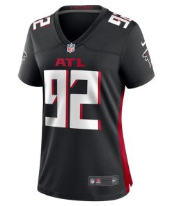 Alternative view of Adetokunbo Ogundeji Atlanta Falcons Nike Women's Game Jersey - Black