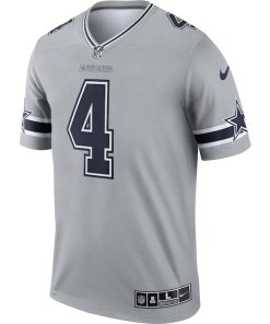 Alternative view of Dak Prescott Dallas Cowboys Nike Inverted Legend Jersey - Gray