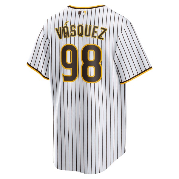 Randy Vasquez San Diego Padres Nike Home Replica Jersey - White - Image 3