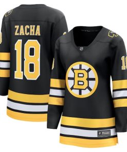 Pavel Zacha Boston Bruins  Women's Home Breakaway Player Jersey - Black