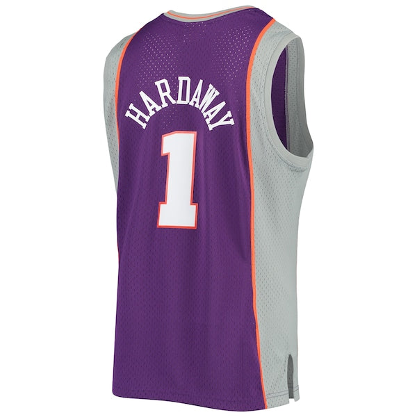 Penny Hardaway Phoenix Suns 2001/02 Hardwood Classics Swingman Jersey - Purple/White - Image 6