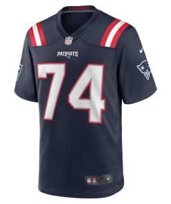 Alternative view of Riley Reiff New England Patriots Nike Game Jersey - Navy