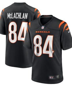 Alternative view of Tanner McLachlan Cincinnati Bengals Nike  Game Jersey -  Black