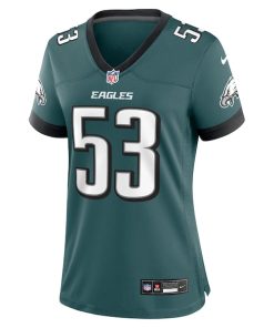 Alternative view of Zack Baun Philadelphia Eagles Nike Women's  Game Jersey - Midnight Green