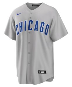Alternative view of Chicago Cubs Nike Road Replica Team Jersey - Gray