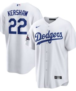 Clayton Kershaw Los Angeles Dodgers Nike 2024 World Series Champions Home Replica Player Jersey - White