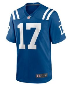 Alternative view of Mike Strachan Indianapolis Colts Nike Game Jersey - Royal