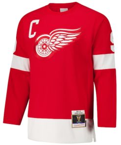 Alternative view of Gordie Howe Detroit Red Wings 1960-61 Power Play Jersey - Red