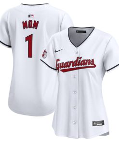 Cleveland Guardians Nike Women's #1 Mom Home Limited Jersey - White