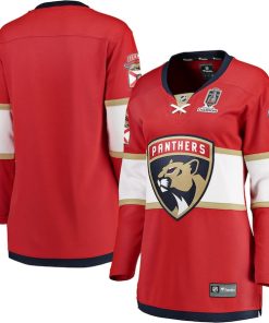 Florida Panthers  Women's 2025 Stanley Cup Champions Breakaway Jersey - Red