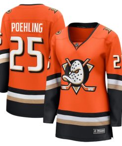 Ryan Poehling Anaheim Ducks  Women's Home Breakaway Jersey - Orange
