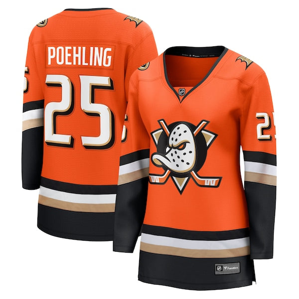 Ryan Poehling Anaheim Ducks Women's Home Breakaway Jersey - Orange