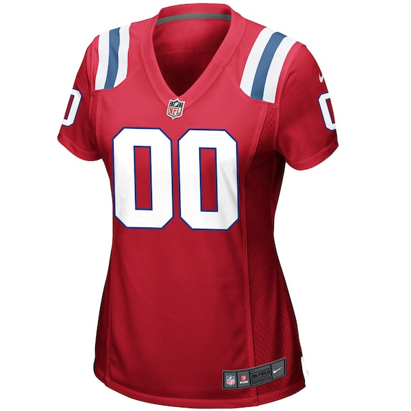 New England Patriots Nike Women's Alternate Custom Jersey - Red - Image 2
